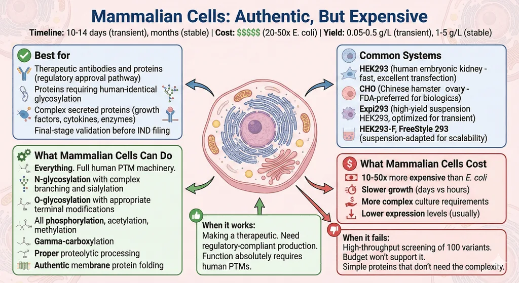 Mammalian Cell Expression System Diagram