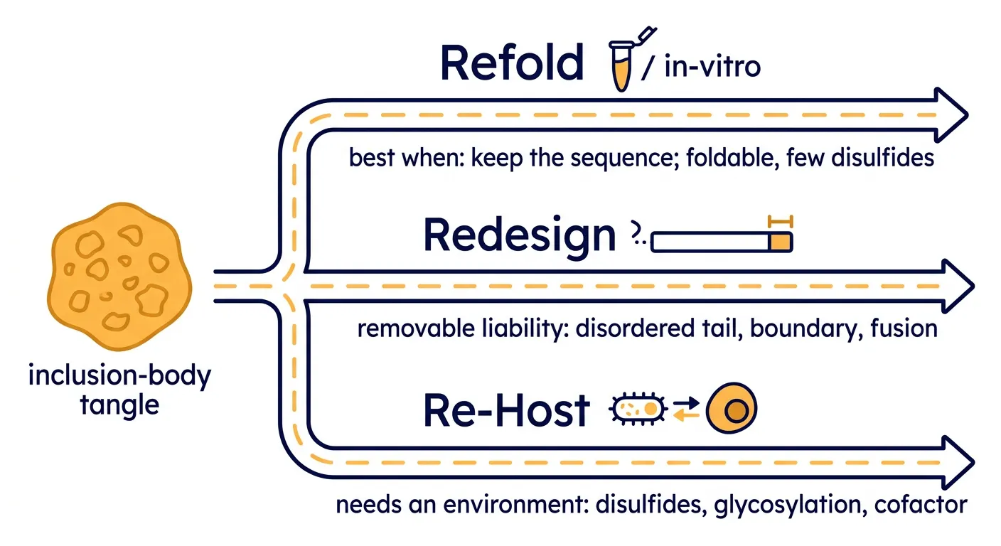 Three roads out — refold, redesign, or re-host