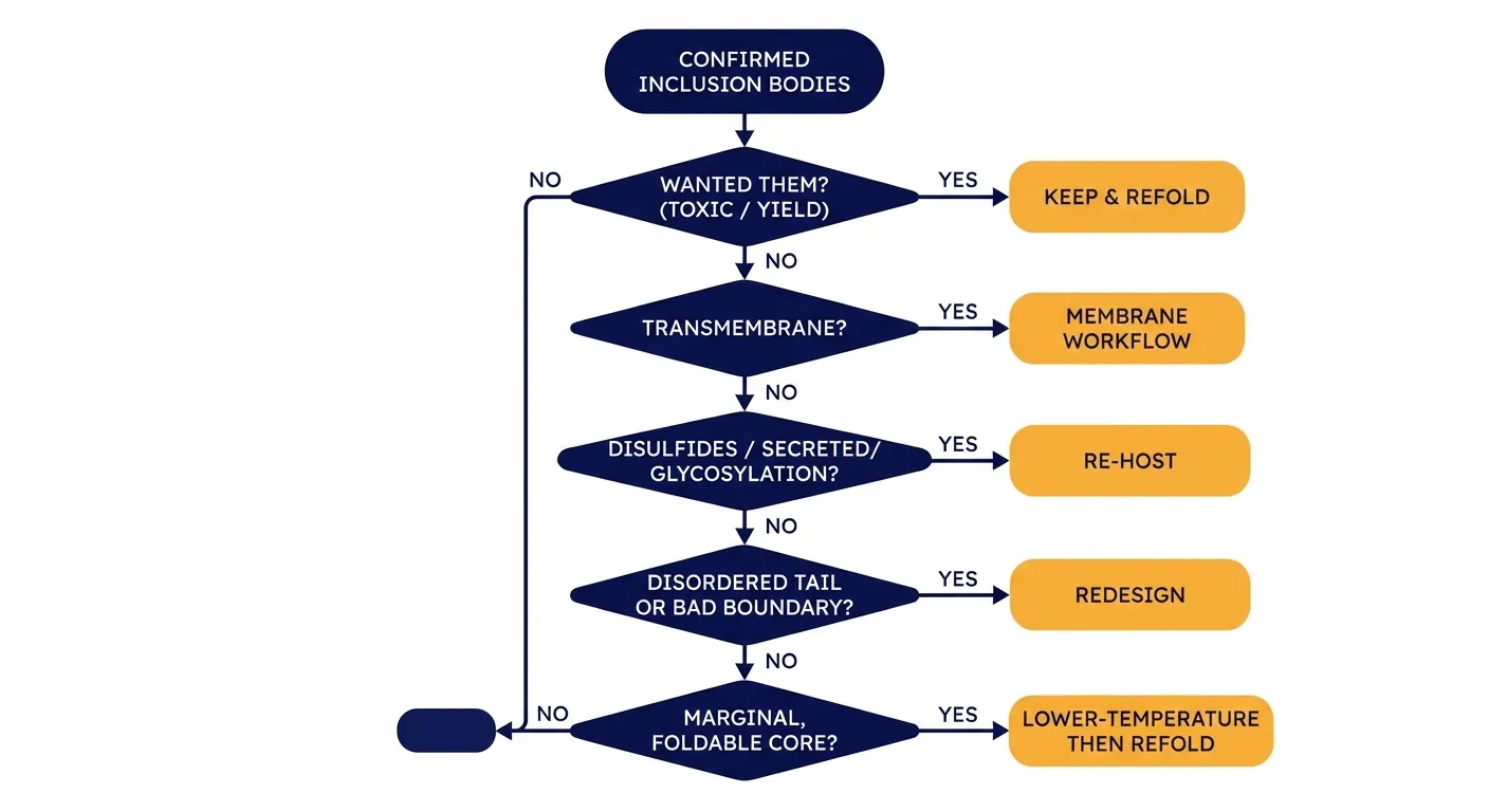 Decision tree: refold, redesign, or re-host?