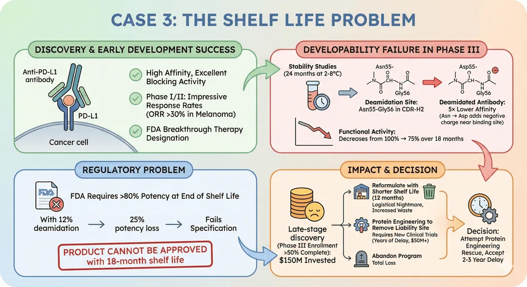 Diagram Showcasing The Shelf Life Problem of Antibodies